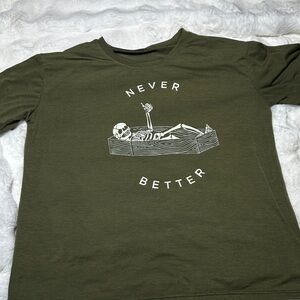 Olive Green Graphic tshirt